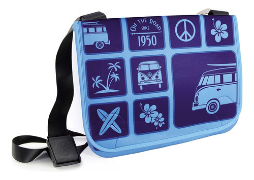 Bolso De Neopreno Volkswagen T1 Bus Surf Blue