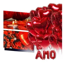 Comprar Kit Surpresa Romântica 200 Pétalas 8 Velas 20 Balão + Te Amo