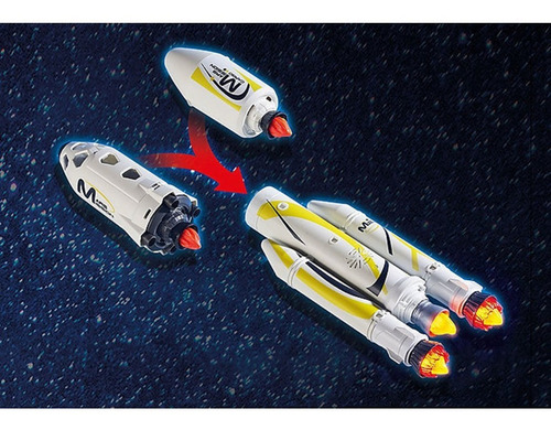 Playmobil 9488 Space Cohete Con Plataforma De Lanzamiento