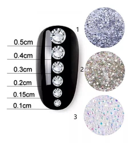 Strass Cristales Para Uñas Decoración Piedras 3d Nail Art