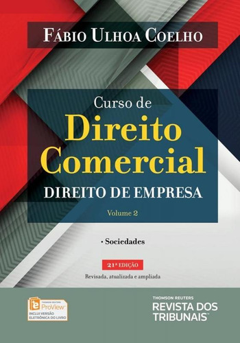 Curso De Direito Comercial - Vol 2 - Coelho - Rt