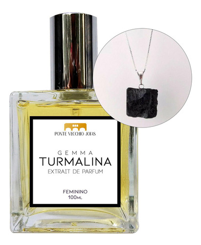 Coffret Perfume Gemma Turmalina 100ml + Colar Em Prata 925