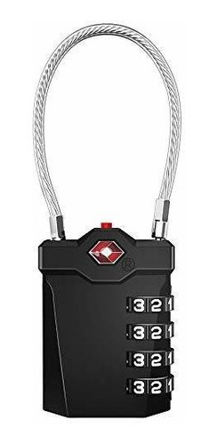 Candado De Equipaje Zhege Tsa Approved Luggage Padlock, 4 Di