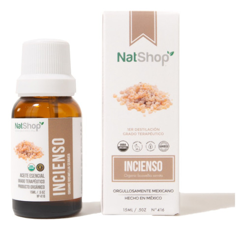 Aceite Esencial Incienso Orgánico - Natshop