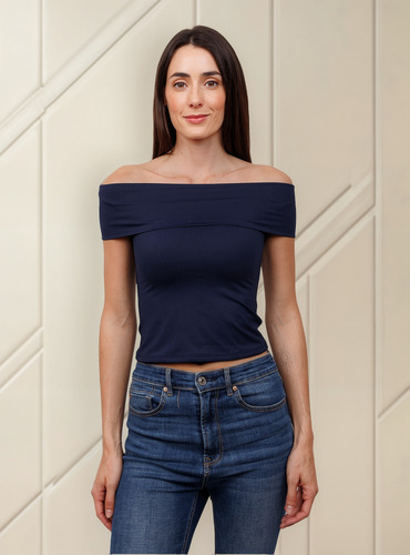 Blusa Juvenil Moda Playera Olan Ancho Monique Calidad Bgl