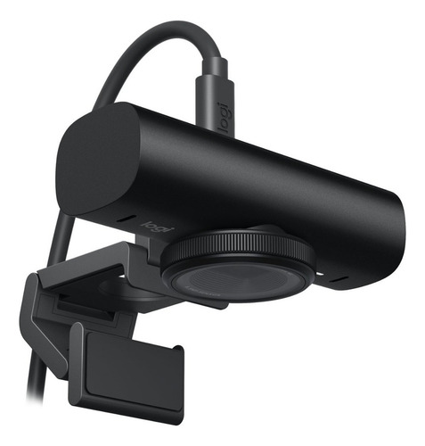 Cámara web Logitec Max Brio Ultra HD para conferencias, juegos, transmisión en color negro