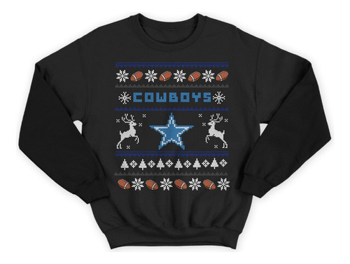 Sudadera Ugly Sweater Dallas Cowboys Nfl. Jovenes  Adultos