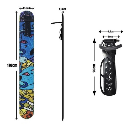 Soporte Bicicleta Pared 30kg Vertical + Tornillos