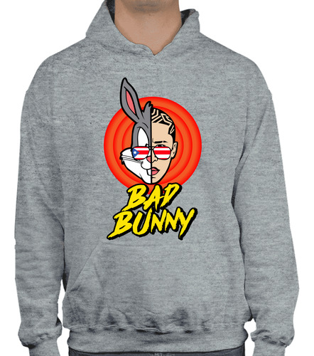 Imagen 1 de 3 de Sudadera Con Diseño Bad Bunny