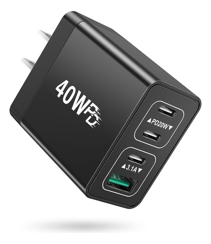 Cargador Usb C Bloque Cargador De Pared Tipo C Multipuert...