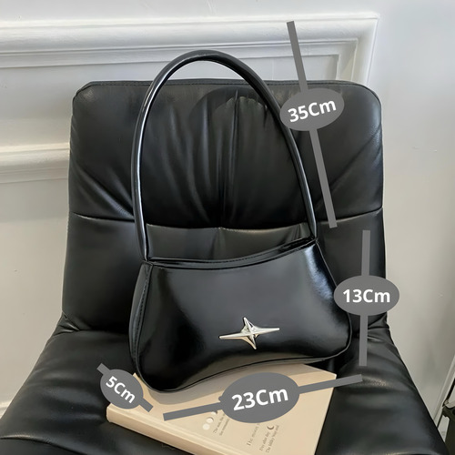 Cartera Mini Bag Mujer Eco Cuero Fiestas Grande Viaje Negro
