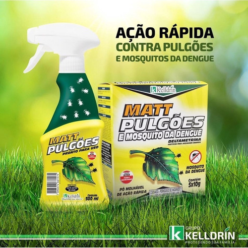   Matt Mata PuLGões Spray Pronto Uso 500ml Kelldrin