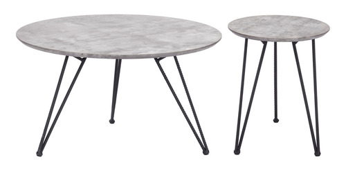 Juego De Mesas Kerris Gris Këssa Muebles