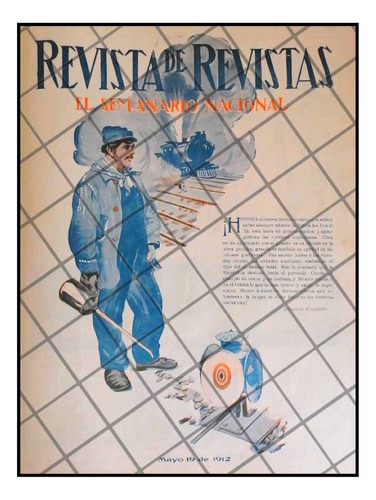 Portada Antigua 1912 Ferrocarrilero Mexicano