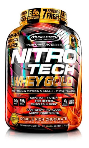 Proteina Muscletech Nitro Tech Whey Gold 5.5 Libras