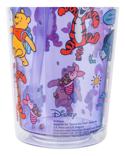 Vaso Frío Silver Buffalo Winnie The Pooh Con Tigger Y Eeyore
