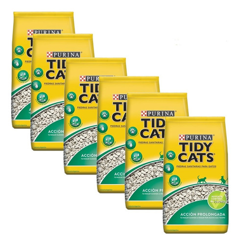 Pack 6x Tidy Cats Piedras Sanitarias 1,8kg Universal Pets