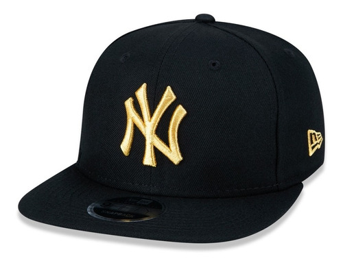 Bone New Era Aba Reta 950 New York Yankees Preto Mbperbon025