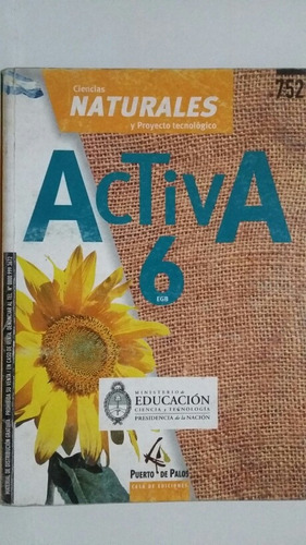 Activa 6. Ciencias Naturales. Por Ministerio De Educación. 