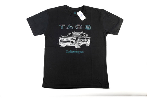 Remera Masculina Negra - Lifestyle Volkswagen Lfst000820