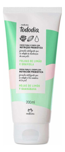 Crema Corporal Natura Tododia Hojas De Limón Y Guanábana 200