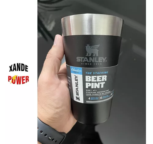 Copo STANLEY Térmico Beer Pint c/ Tampa Preto - 473ml (Original)