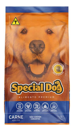 Alimento Ração Special Dog Premium Sabor Carne 3kg