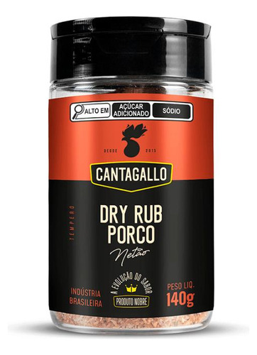 Dry Rub Cantagallo Edição Especial Netão Para Porco 110g