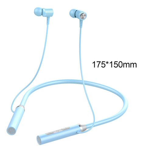 2 Wireless Neckband Headphones Headset Built In Azul