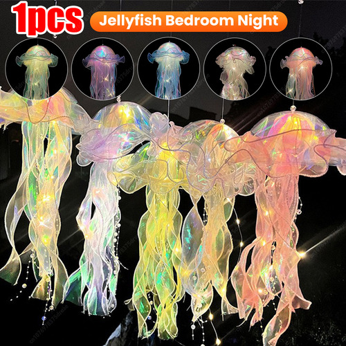Batería Con Botón De Luz Nocturna Jellyfish Atmosphere