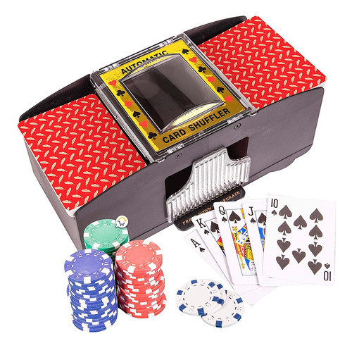 Barajador Cartas Automático Baraja Poker Mezclador Pk-05