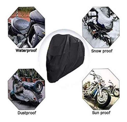Imagen 4 de 4 de Funda Motocicleta Impermeable Protección Polvo/lluvia Xxl