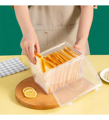 Recipientes Herméticos Para Almacenamiento De Pan Q, Caja De