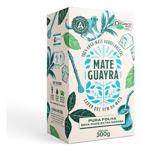 Erva-mate Extra Grossa Mate Guayrá Pura Folha Tereré - 500g