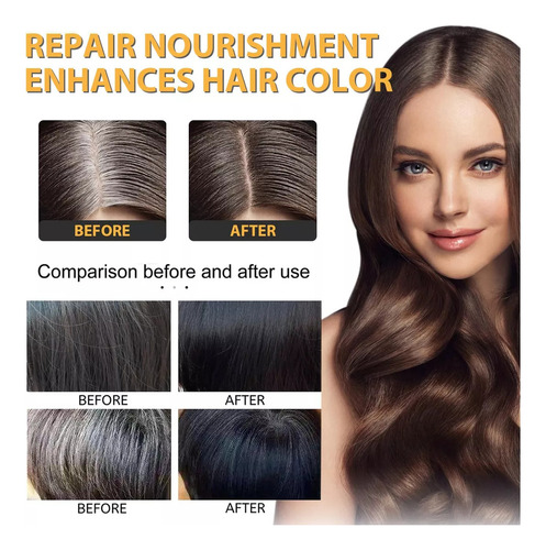 6 Piezas De Jabón Para Oscurecer El Cabello, Barra De S