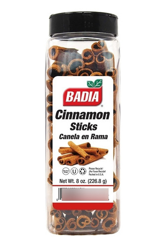 Especie Condimento Badia Canela Entera En Rama 226gr
