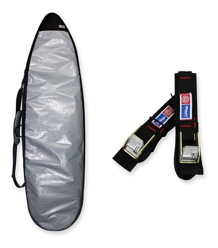 Capa Tripla 6'4 A 6'7 Sarcófago + Fita Rack