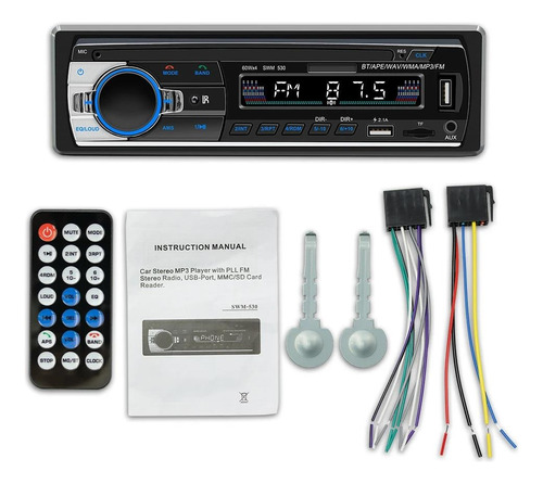 Reproductor De Mp3 Para Coche, Radio Con Tarjeta De Disco U