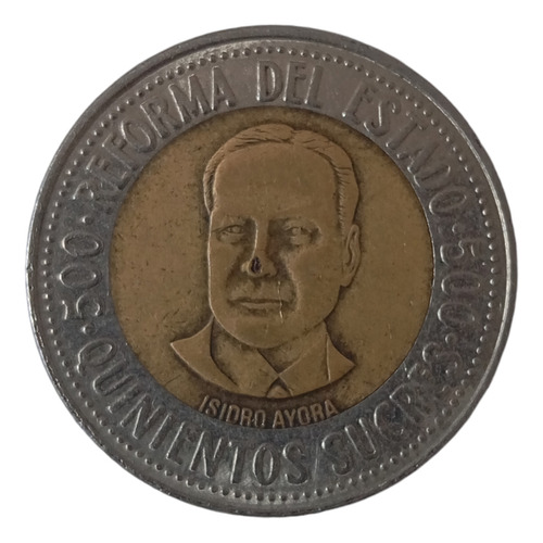 Moneda Ecuador Bimetalica 1995 - 500 Sucres (&417 (Usado)