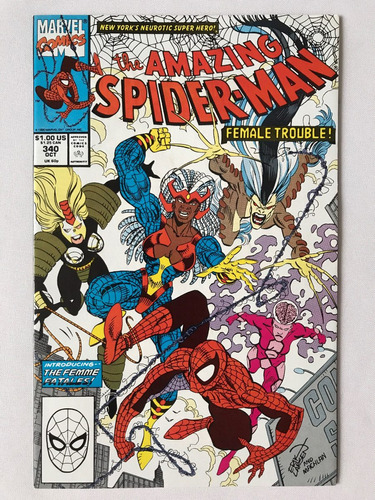 Amazing Spiderman #340 Marvel Comics 1990 Femme Fatales