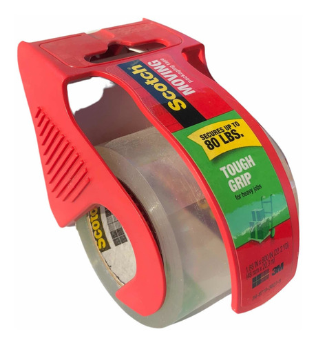 2x Cinta Scotch Clear Moving Tough Grip Heavy 48mm X 20.3m