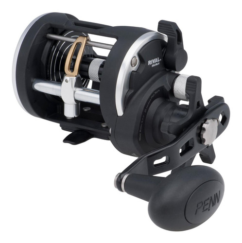 Imagen 2 de 3 de Reel convencional Penn Rival RIV15LW derecho color negro/plateado