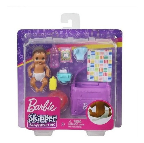 Bebê Barbie Skipper Babysitters Com Bolsa De Fraldas Comida