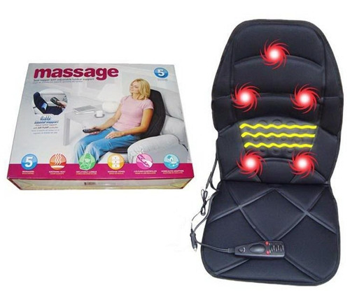 Asiento Massage 5 Portátil  Auto Y Casa Masajeador +control