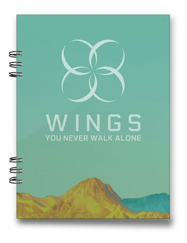 Cuaderno Bts Banda K-pop 15x20 Cms 100 Hojas Tapa Dura
