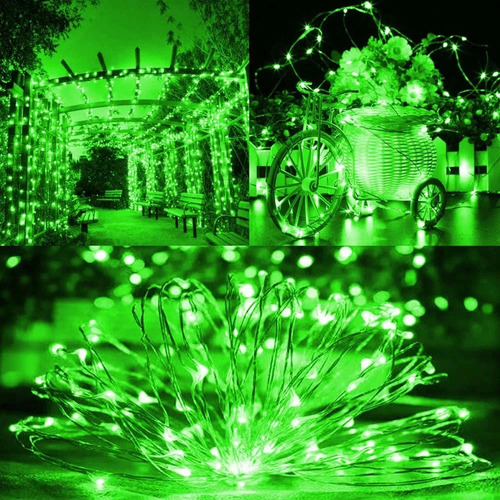 . Tira De 300 Luces Led Solares 32m For Halloween Y Navidad