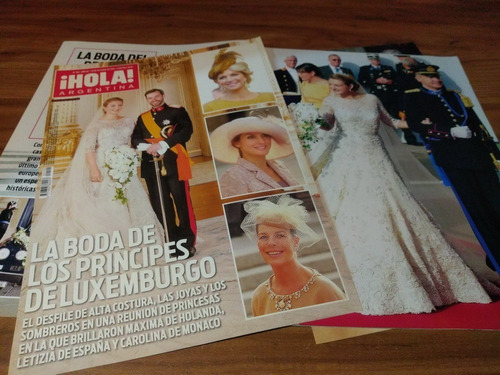 Familia Real Luxemburgo * Tapa Y Nota Revista Hola 102