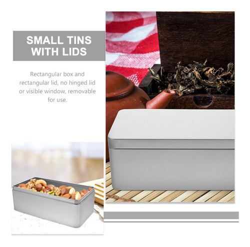 Caja De Hojalata Con Tapa Caja Rectangular De Hojalata Para