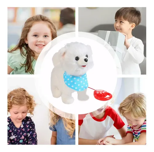 Juguete De Perro Caminante Eléctrico – Peluche Parlante Con 8 Canciones, Movimiento De Cola Y Cabeza Para Niños