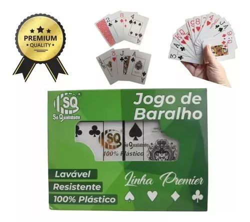 Baralho 1001 com 2 jogos 100% plástico - Tabacaria JILK